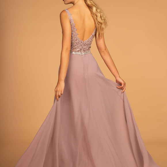 Sleeveless Long A-line Prom Dress GL2653 - Picture 4 of 5